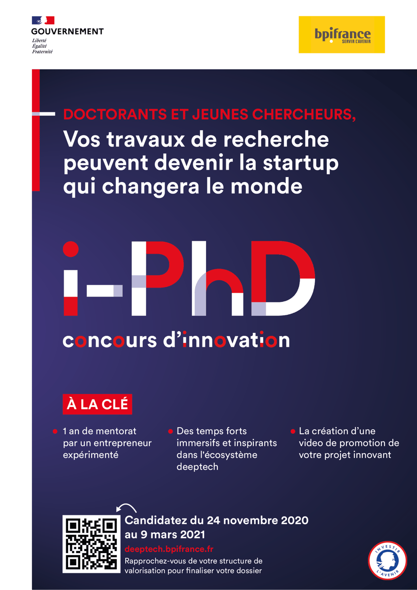 i-PhD 2021 : Le concours d'innovation pour les jeunes chercheurs
